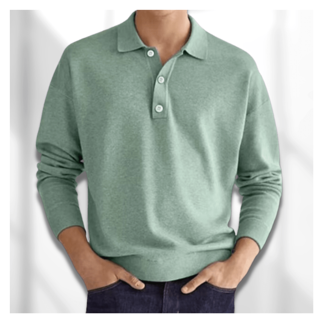 Noah | Men's Long-Sleeve Polo Sweater | Classic