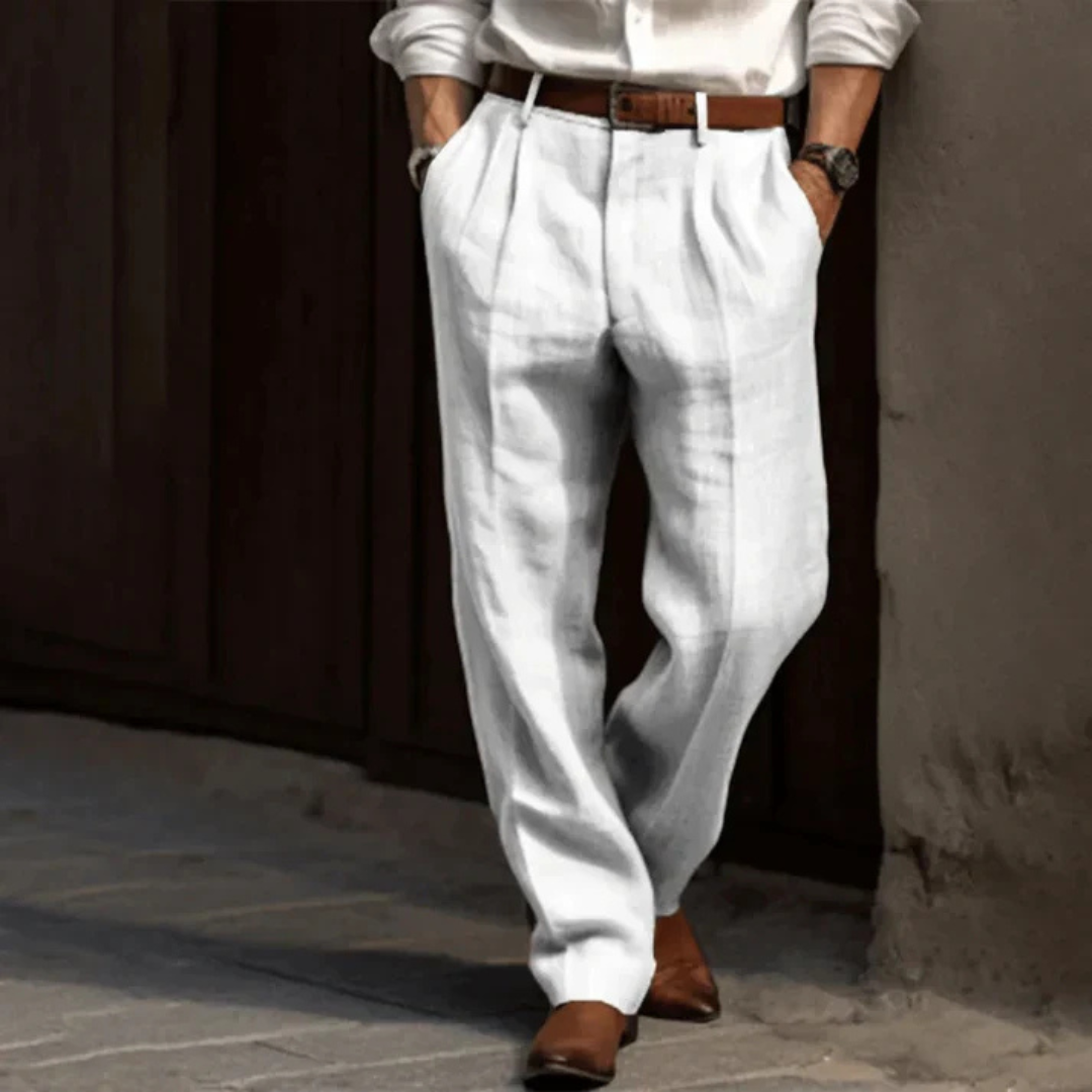 Ethan | Men's Pleated Trousers | Classic